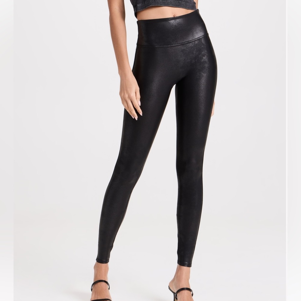 Spanx Faux Leather Leggings Color: Black Size: XSmall